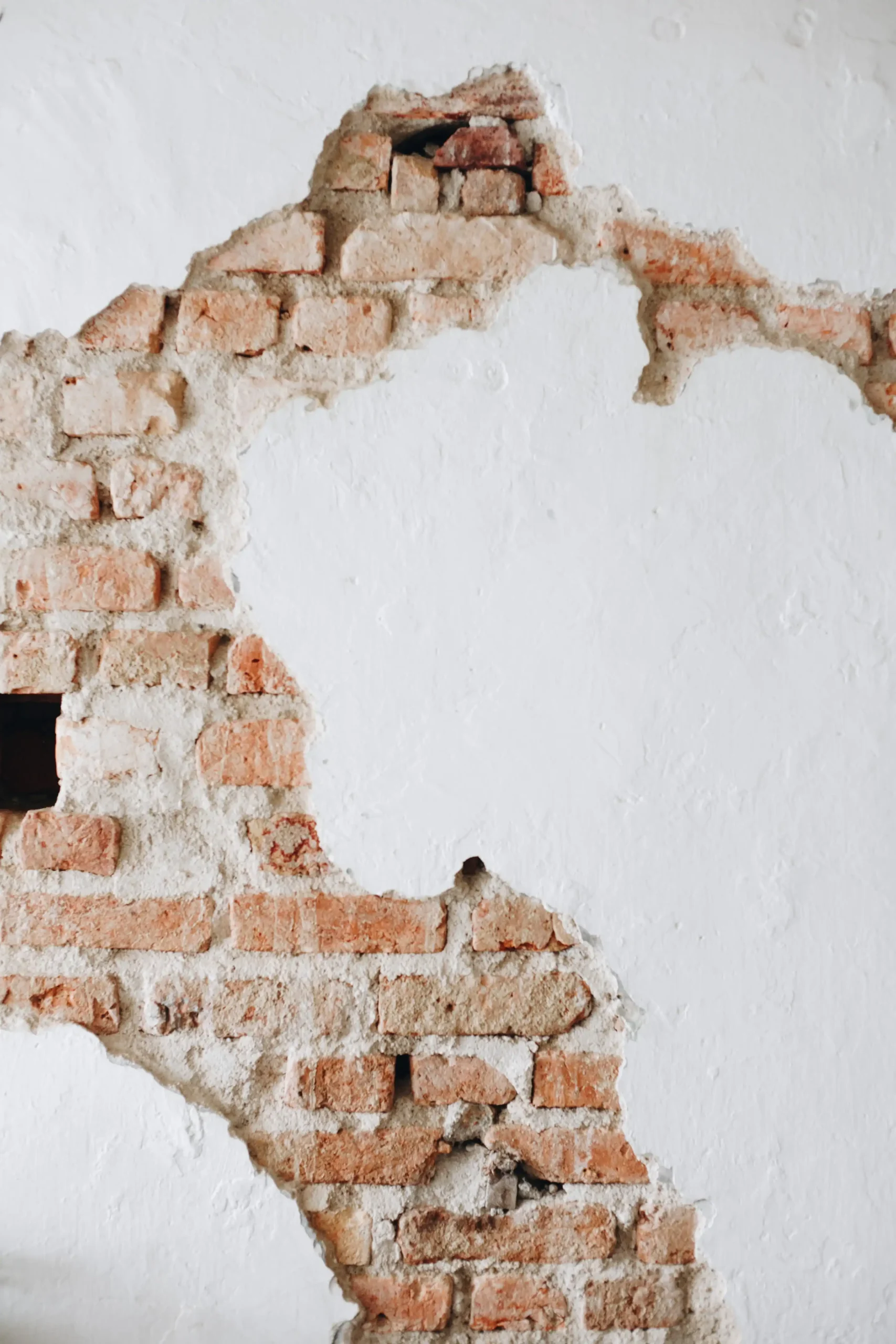Cracked wall in an older London property showing structural movement