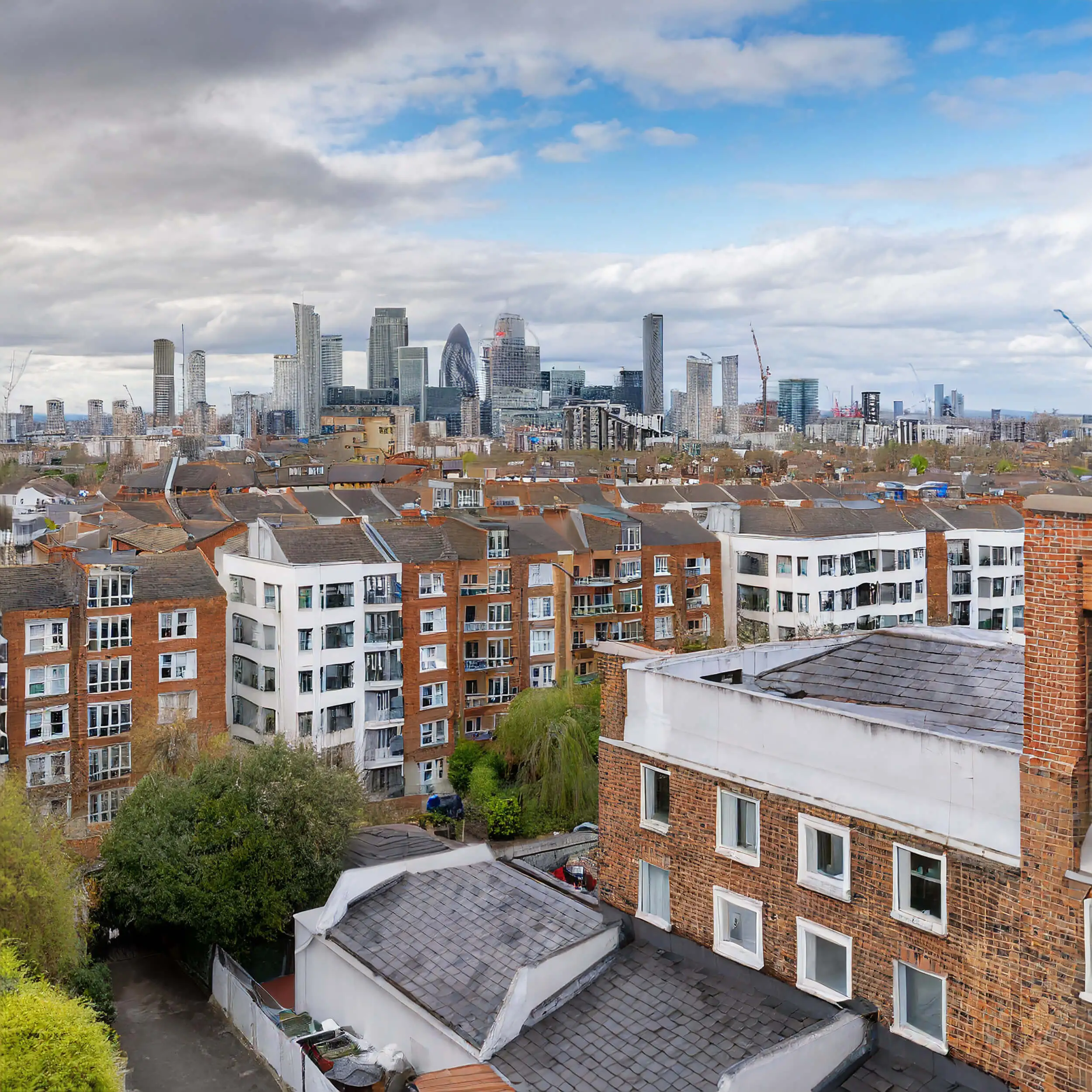 Residential flats in South London illustrating common structural engineering work in the city