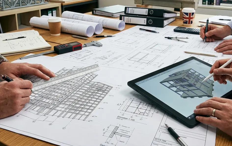 LENIO chartered structural engineers working on a London project